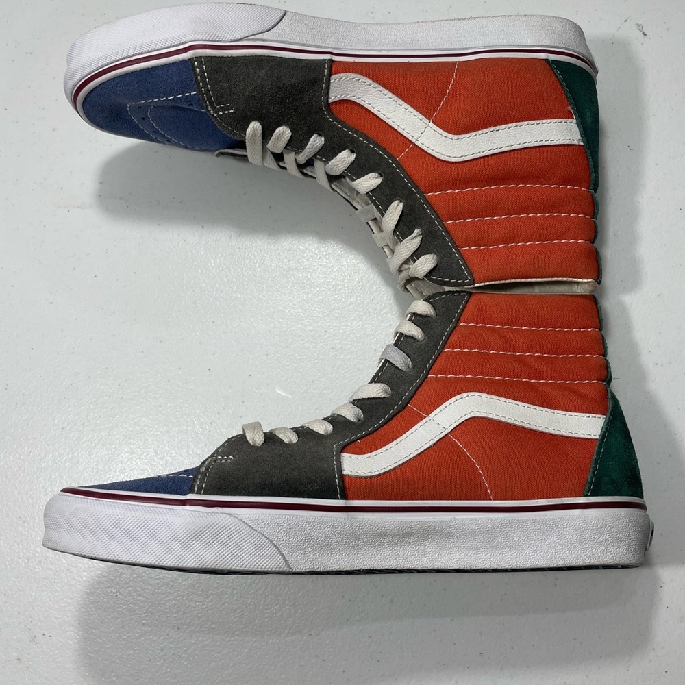 Vans Men's Blue and Gray High-Top Sneakers Size 9.5 Women’s 11 SB-40 - Picture 7 of 9